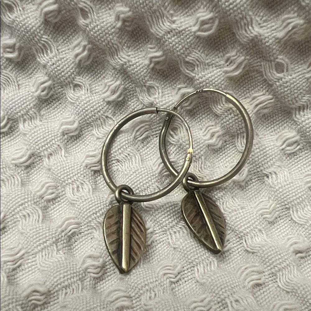 Vinnie Day Single Leaf Hoops
